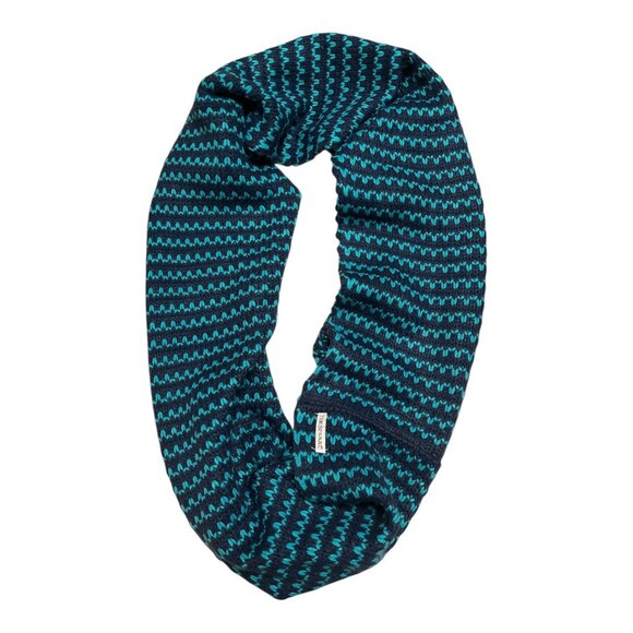 Horseware Ireland Bobble Hat & Snood Set Navy Teal Knit One Size NWT - Picture 6 of 7